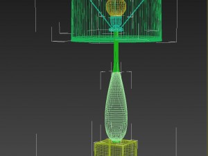solomon gold table lamp luis collection Model 3D