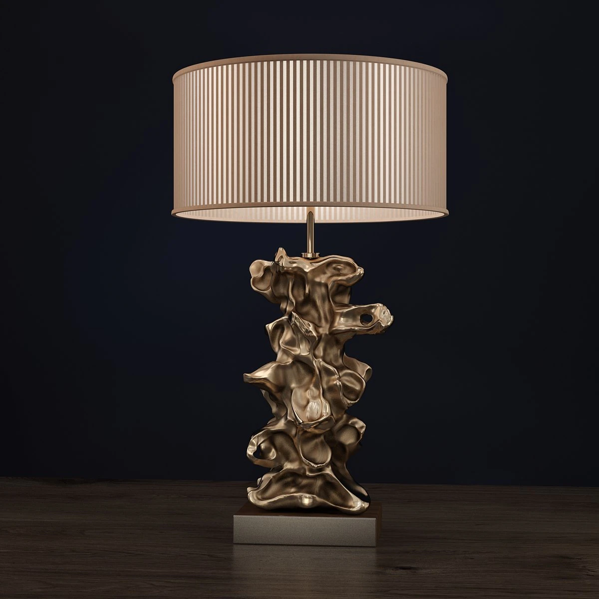 candeeiro de mesa em ouro libero cole&ccedil;&atilde;o luis Modelo 3D .c4d .max .obj .3ds .fbx .stl .blend 