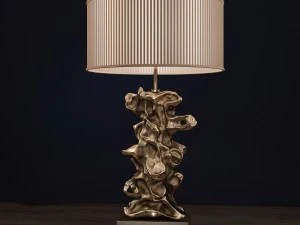 libero gouden tafellamp luis collectie 3D Model