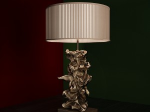 libero gold table lamp luis collection Modelo 3D