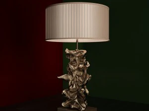 candeeiro de mesa em ouro libero cole&ccedil;&atilde;o luis Modelo 3D