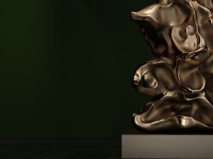 libero gold table lamp luis collection Modelo 3D