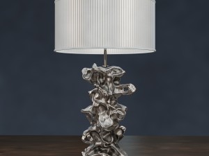 libero silver table lamp luis collection 3D Model