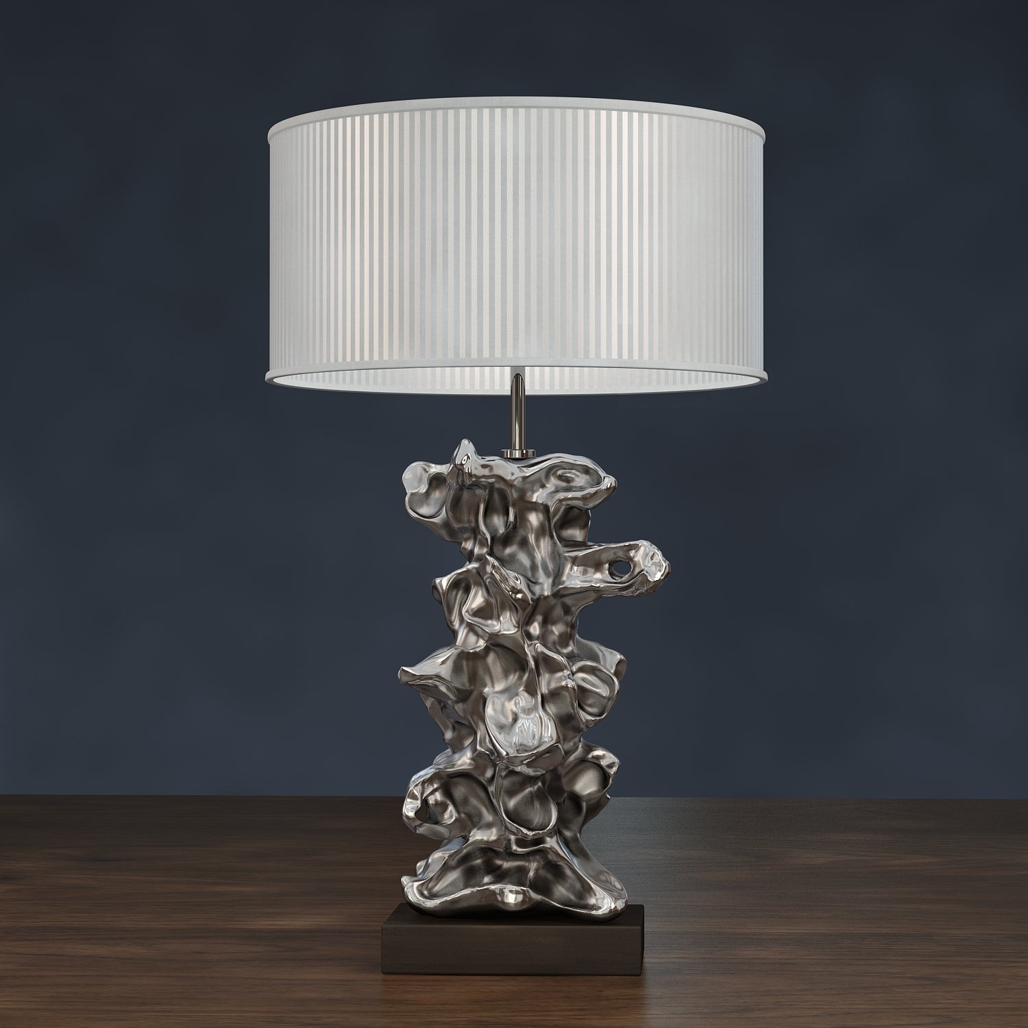 Silver bedside sale lamp