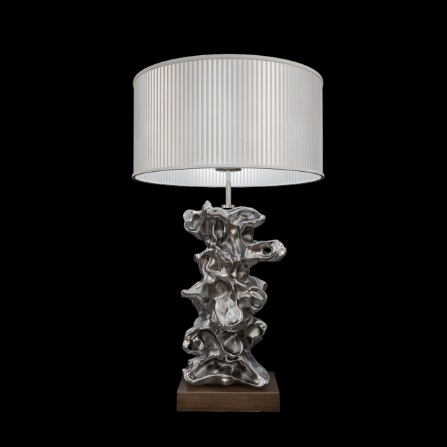 libero silver table lamp luis collection 3D in