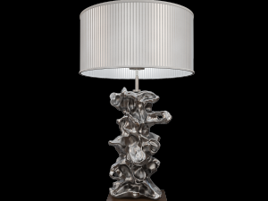 libero silver table lamp luis collection Model 3D