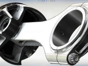 piston and connecting rod 3D Model