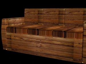 आरामदायक सोफ़ा 3D मॉडल