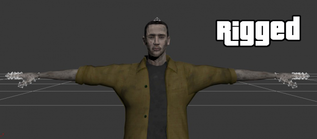 zombie Model 3D .c4d .max .obj .3ds .fbx .stl .blend 