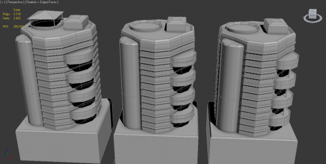 3 kinds of apartament 3D 模型 .c4d .max .obj .3ds .fbx .stl .blend 