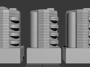 3 kinds of apartament 3D 模型
