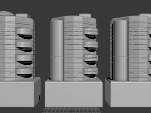 3 kinds of apartament 3D Model
