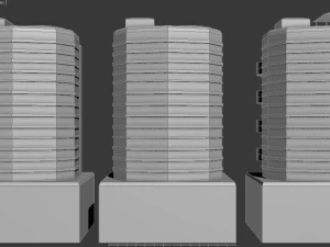 3 kinds of apartament 3D Model