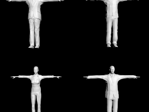set characters Modèle 3D
