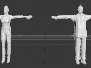 set characters Modèle 3D
