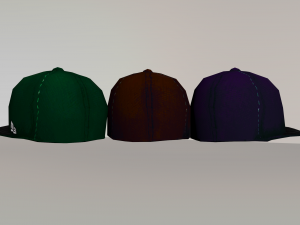low poly caps 3D Model