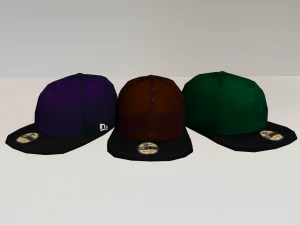 low poly caps 3D Model