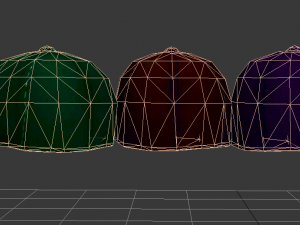 low poly caps 3D Model