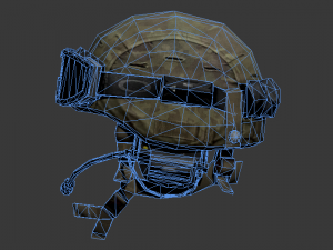 military helmet Model 3D