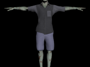 zombie character rigged Modelo 3D