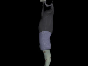 zombie character rigged 3D Model