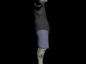 zombie character rigged 3D Model
