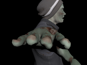 zombie character rigged Modelo 3D