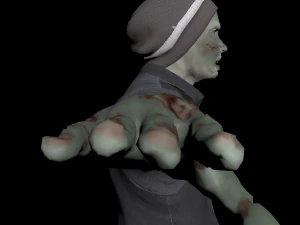 zombie character rigged 3D Model