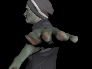 zombie character rigged Modelo 3D
