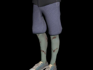 zombie character rigged 3D Model