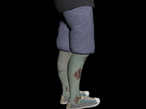 zombie character rigged 3D Model