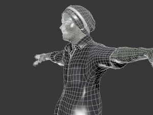 zombie character rigged 3D Model