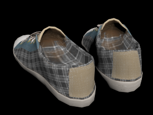 sneakers high poly Model 3D