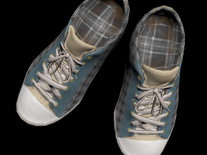 sneakers high poly Modelo 3D