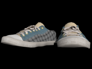 sneakers high poly Model 3D