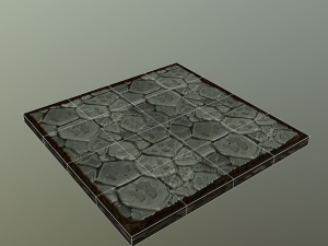 fagstone low poly Model 3D