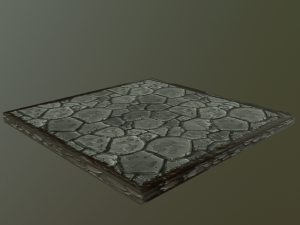 fagstone low poly Model 3D