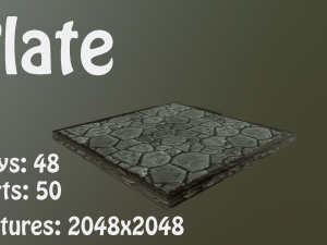 fagstone low poly 3D मॉडल
