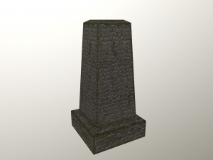 low poly statue 3Dモデル