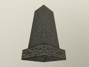 low poly statue 3Dモデル