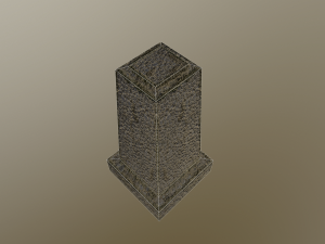 low poly statue 3Dモデル