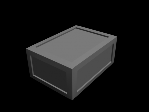 low poly box 3D Model