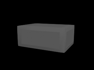 low poly box 3D Model