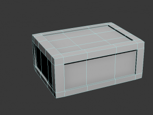 low poly box 3D Model