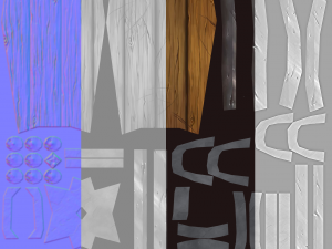 low poly hand painted shield 3D Model
