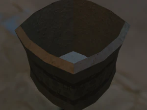 low poly big flowerpot 3D Model