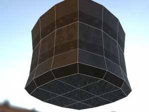 low poly big flowerpot 3D Model