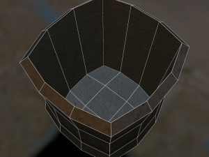 low poly big flowerpot 3D Model