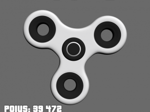 high poly spinner free Model 3D