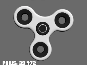 hoog poly spinnervrij 3D Model